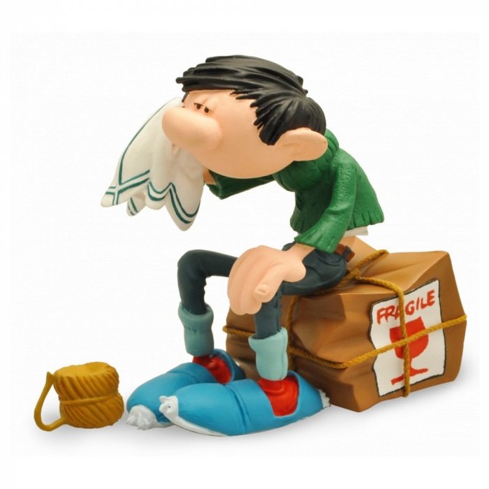 Gaston Figur (sitzend auf Karton), 16 cm