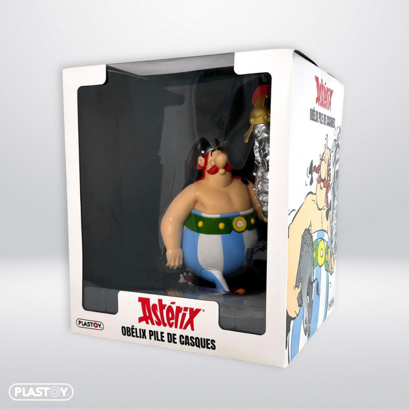 Obelix Figur (mit Helmstapel), 21 cm